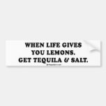 Trinkendes T-Stück - "Tequila und Salz " Auto Sticker