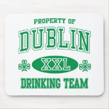 Trinkendes Team Dublins Mousepad