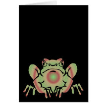 Trippy Frosch Karte