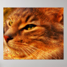 Trippy Miezekatze Posterdruck