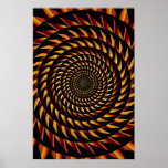 Trippy Plakat: Sägezahn-Spirale