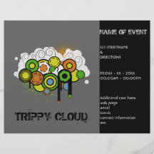 Trippy Wolke kundengerecht Flyerdruck