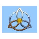 Triquetra Erdluft-Wasser Postkarte