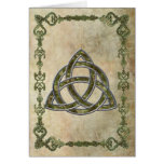 Triquetra natürlich grußkarten