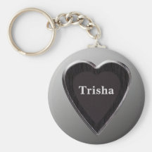 Trisha Herz Keychain durch 369 mein Name Schlüsselanhänger
