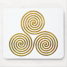 Triskele-Gold Mauspad