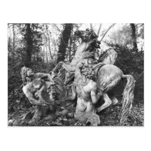 Triton, die zwei Pferde der Sonne in der Waldung p Postkarten
