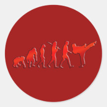 Trittverpacken Mischkriegskunst-Künstler-Evolution Runder Sticker