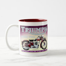 Triumph-Geschwindigkeits-Zwilling Kaffee Tasse
