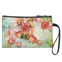 Trockene Rosen Vintager Wristlet
