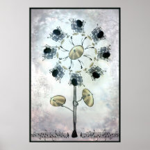 Trommel-Blume Plakate