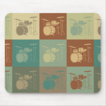 Trommel-Pop-Kunst Mauspads