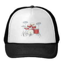 Trommel-Set Baseball Kappe