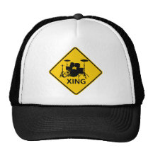 Trommel-Überfahrt-Landstraßen-Zeichen Kultcaps