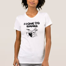 Trommeln, i-Liebe zu schlagen! Hemd