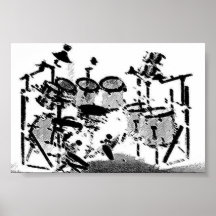 Trommeln Plakatdruck
