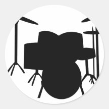 Trommeln Runder Sticker