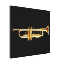 Trompete-Messinghorn-Wind-Musikinstrument Leinwand Drucke