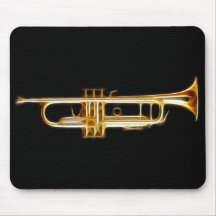 Trompete-Messinghorn-Wind-Musikinstrument Mousepad