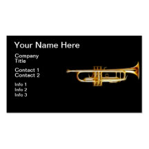 Trompete-Messinghorn-Wind-Musikinstrument Visitenkarten