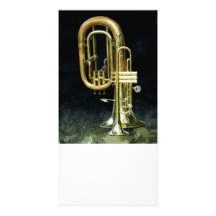 Trompete und Tuba Fotokarten