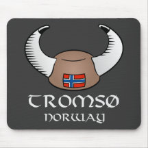 Tromso Norwegen Viking Hut Mousepad