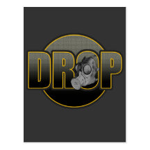 TROPFEN DnB Drumnbass dubstep Dschungel Hardstyle  Postkarte