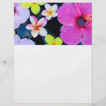 Tropische Blumen Individuelle Flyer