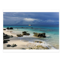Tropische Insel des Korallenriffparadieses Postkarte