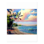 Tropische Strand-Kunst Postkarten
