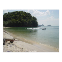 Tropische Strand-Postkarte