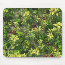 Tropische Sträuche Mousepad
