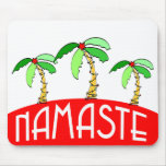 Tropische Weihnachtsyoga-Geschenke Mousepads
