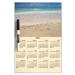 Tropischer Kalender des Strand-2013 Whiteboard
