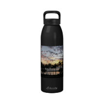 Tropischer Sonnenuntergang - Wasser-Flasche Wiederverwendbare Wasserflasche
