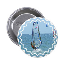 Tropischer Windsurfing Knopf Anstecknadel