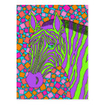 Tropischer Zebra Postkarte