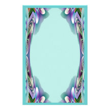 Tropisches abstraktes helles Aqua-Briefpapier Personalisierte Druckpapiere