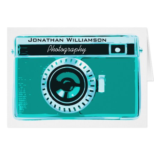 Tropisches Aqua-Kamera-Fotografie-Geschäft Grußkarte