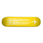 Tropisches Fluglinien-Gelb Skateboarddeck