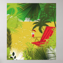 Tropisches Sommer-Plakat poster