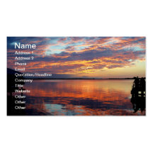 Tropisches Sonnenuntergang-Florida-Sonnenuntergang Visitenkarten