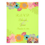 Tropisches wedding RSVP/Add Ihr Hintergrund Einladung