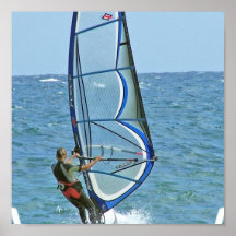 Tropisches Windsurfing Plakat