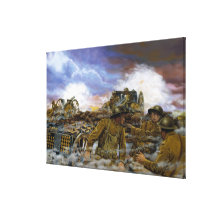 Trumans Battery by Dominic D'Andrea Print Stretched Canvas Print