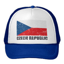Tschechische Republik-Vintage Flagge Retrokultkappen