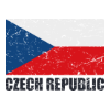 Tschechische Republik-vintage Flagge