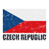 Tschechische Republik-vintage Flagge
