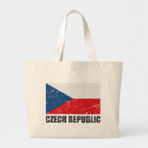Tschechische Republik-Vintage Flagge Tragetasche