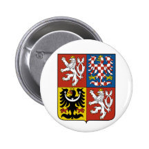 Tschechische Republik-Wappen CZ Button